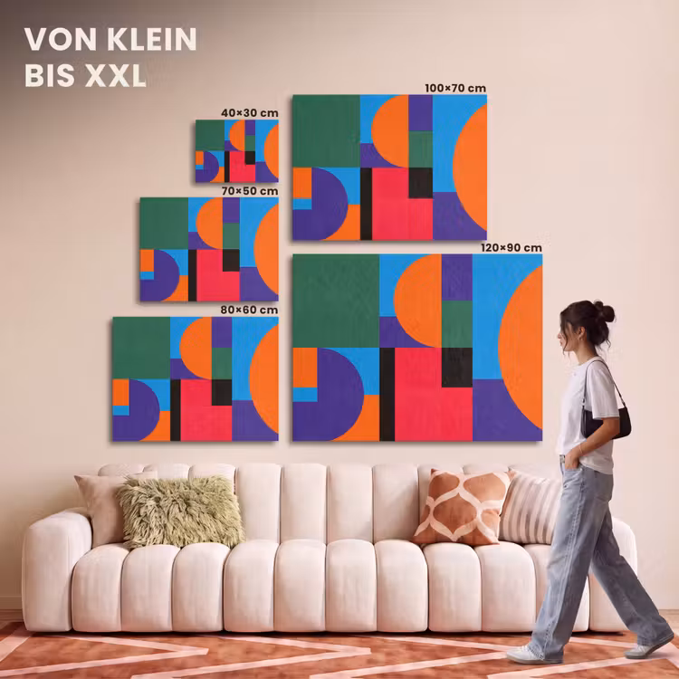 Akustikbild - Geometrisch – Abstrakt – Formen – Farbenfroh – Modern — 7