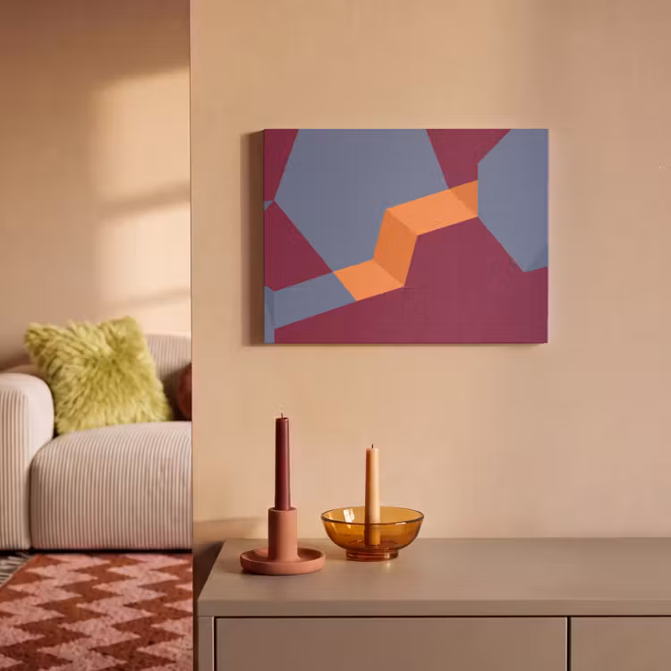 Akustikbild - Zusammenfassung – Formen – Modern – Blau – Orange — 2