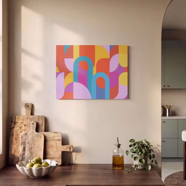 Akustikbild - Zusammenfassung – Geometrie – Farbenfroh – Modern – Kunst — 4