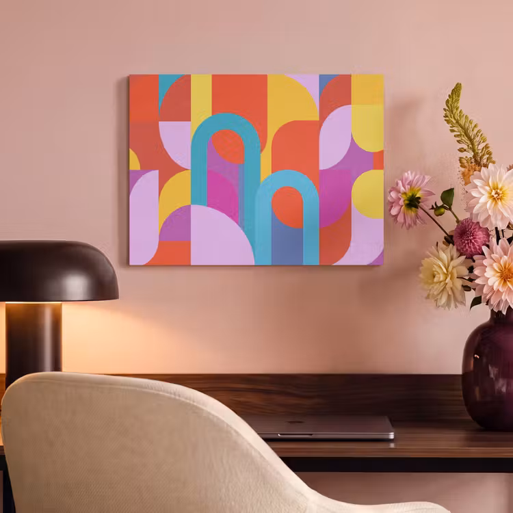 Akustikbild - Zusammenfassung – Geometrie – Farbenfroh – Modern – Kunst — 6