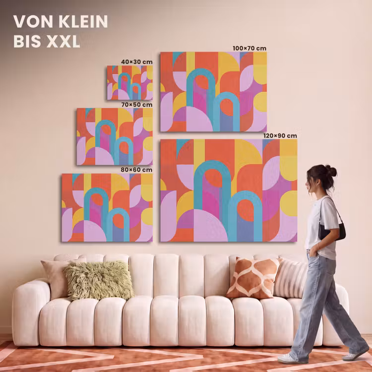 Akustikbild - Zusammenfassung – Geometrie – Farbenfroh – Modern – Kunst — 7
