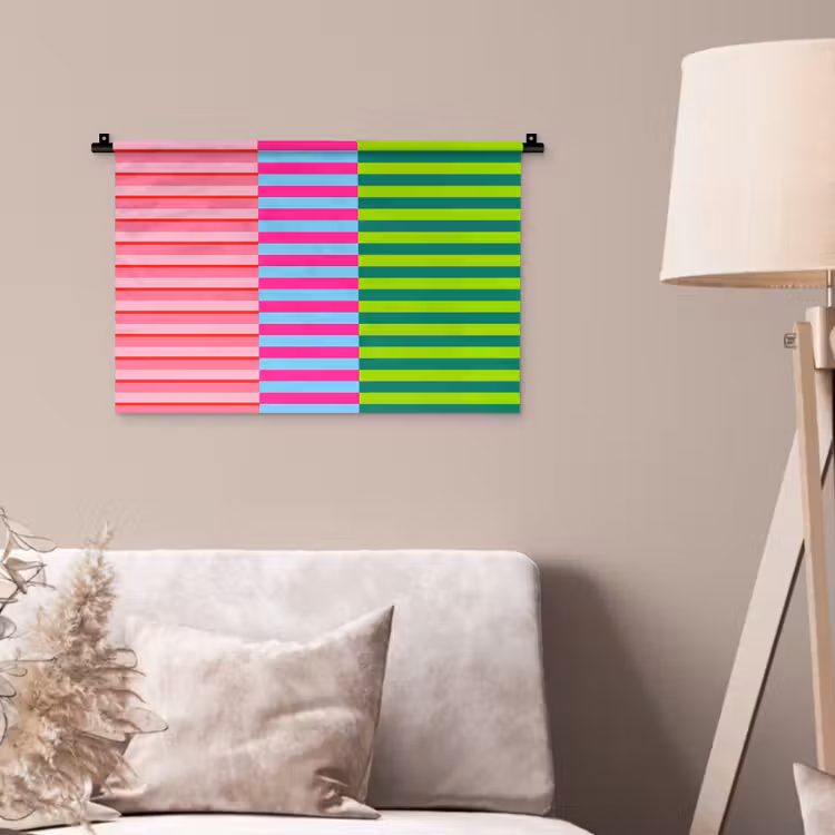 Wandteppich - Muster – Streifen – Modern – Abstrakt – Bunt — 2