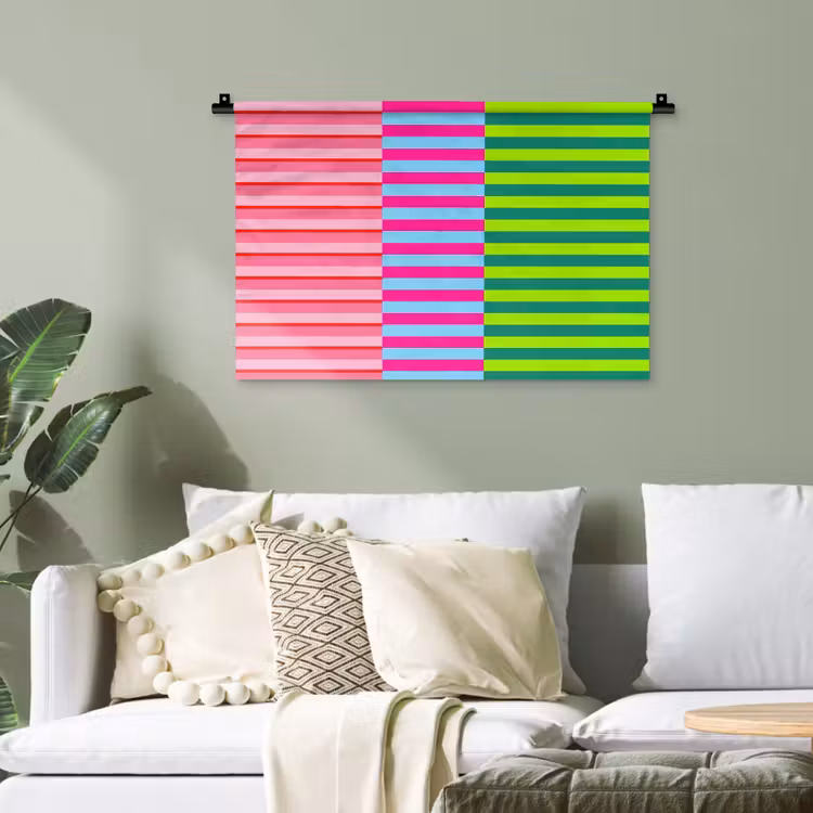 Wandteppich - Muster – Streifen – Modern – Abstrakt – Bunt — 4