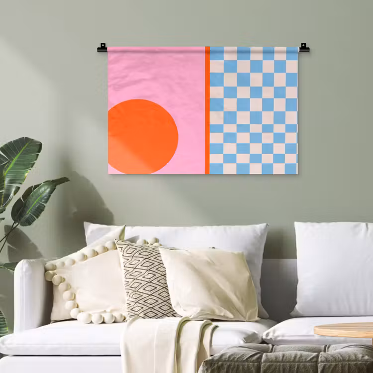 Wandteppich - Zusammenfassung – Formen – Geometrisch – Modern – Farbenfroh — 4