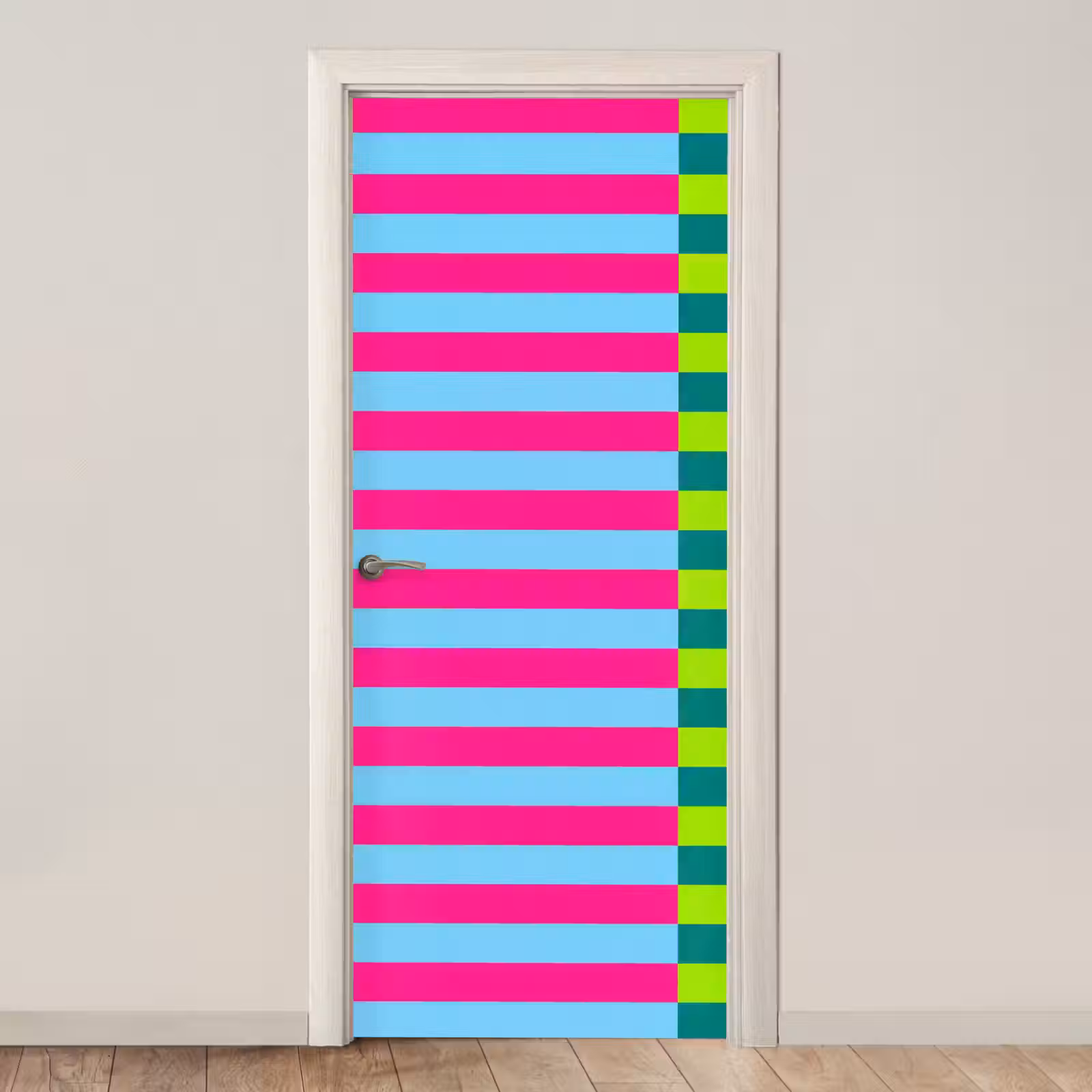 Türtapete - Muster – Streifen – Modern – Abstrakt – Bunt — 1