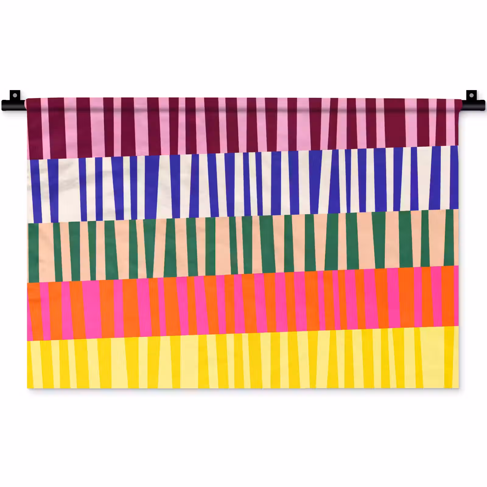 Wandteppich - Muster – Streifen – Abstrakt – Modern – Farbenfroh — 1