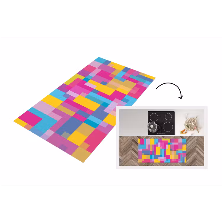 Küchenläufer - Abstrakt – Geometrisch – Kunst – Farbenfroh – Modern — 1