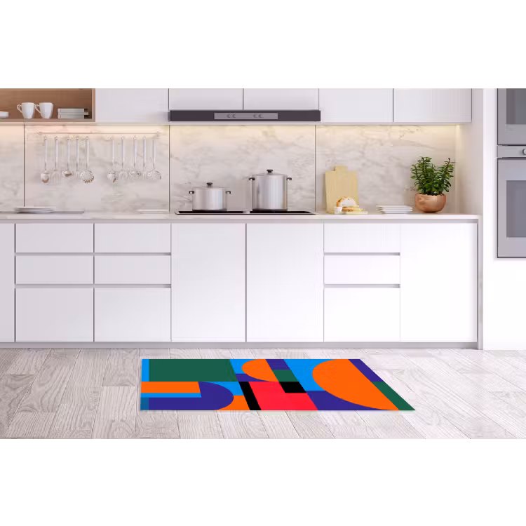 Küchenläufer - Geometrisch – Abstrakt – Formen – Farbenfroh – Modern — 3