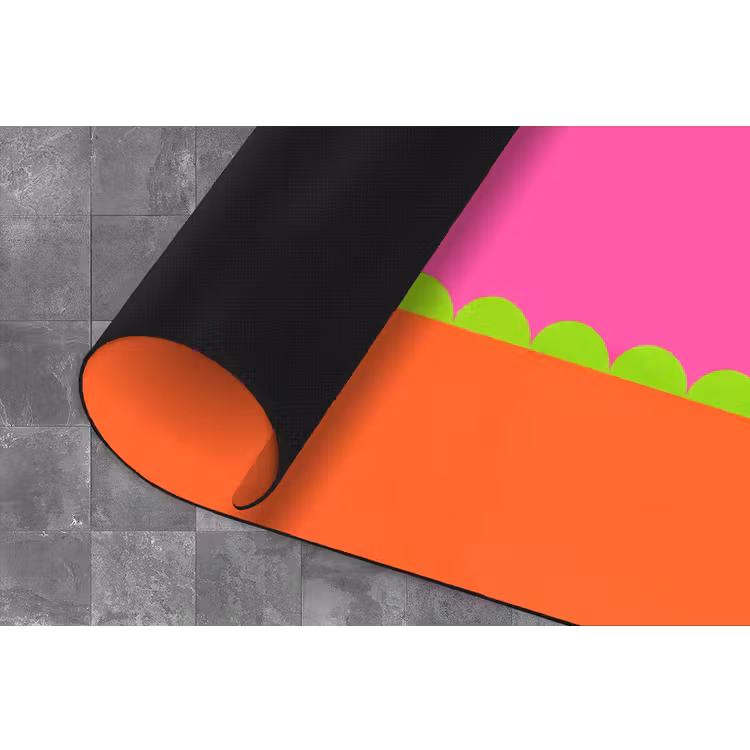 Küchenläufer - Zusammenfassung – Geometrisch – Farbblöcke – Rosa – Orange — 4