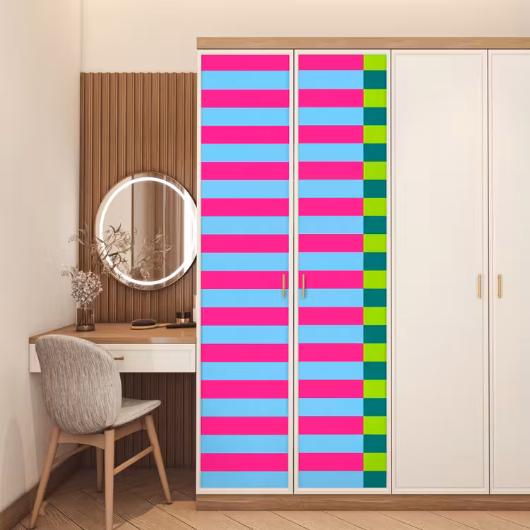 Türtapete - Muster – Streifen – Modern – Abstrakt – Bunt — 4
