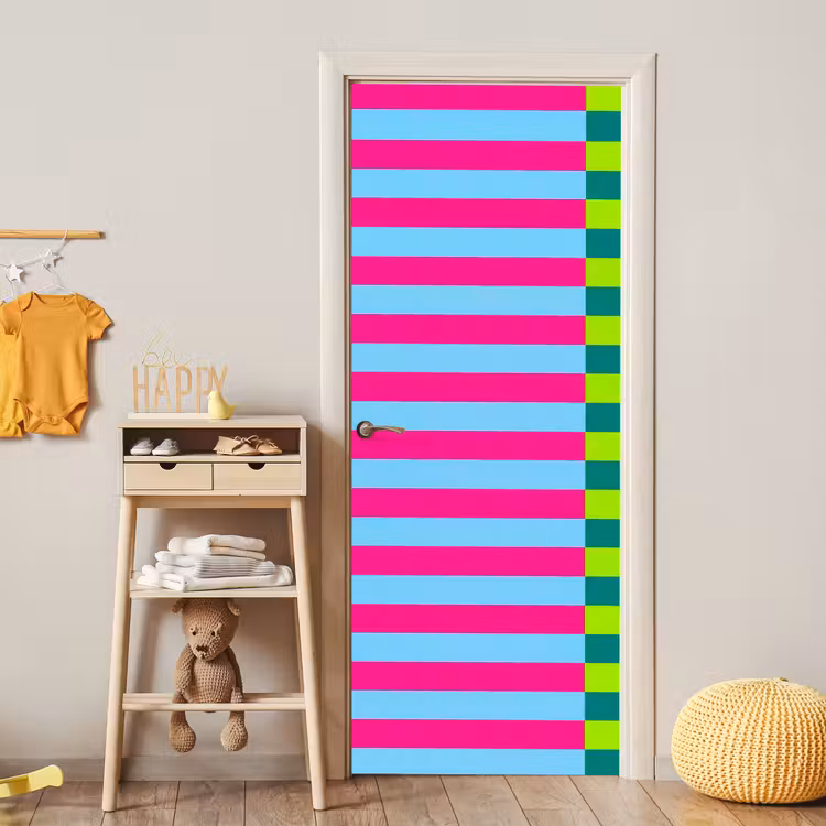 Türtapete - Muster – Streifen – Modern – Abstrakt – Bunt — 5