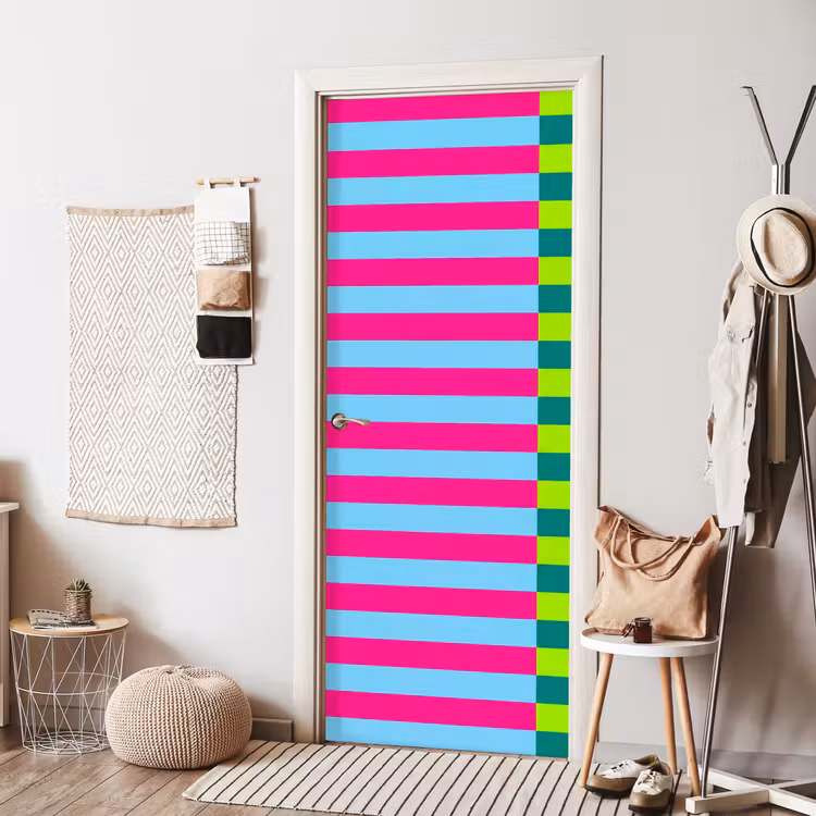 Türtapete - Muster – Streifen – Modern – Abstrakt – Bunt — 7