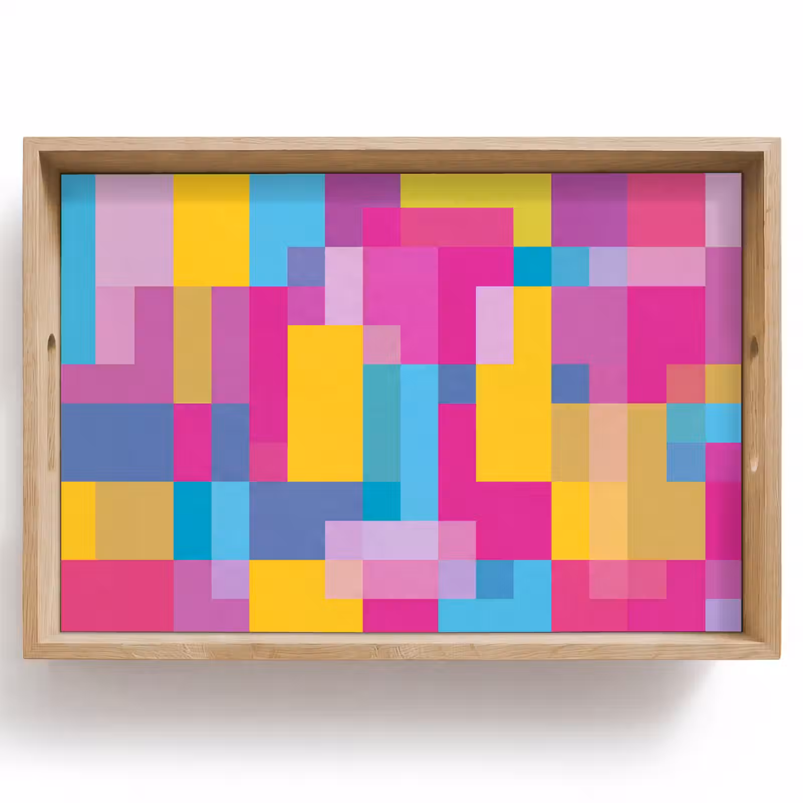 Tablett - Abstrakt – Geometrisch – Kunst – Farbenfroh – Modern — 1