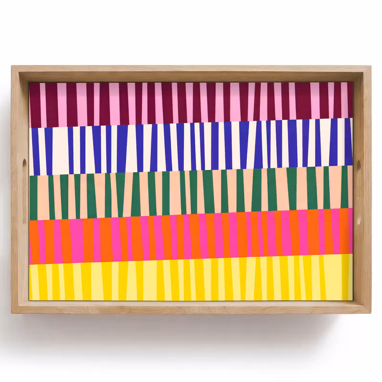 Tablett - Muster – Streifen – Abstrakt – Modern – Farbenfroh — 1