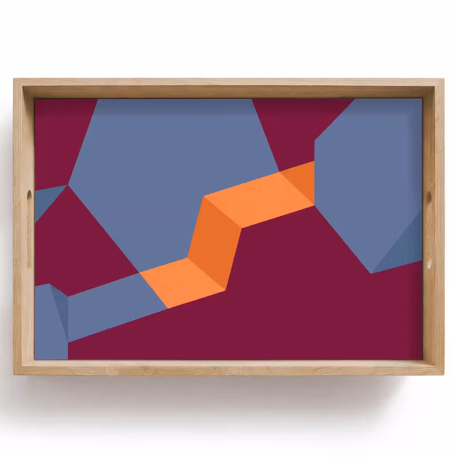 Tablett - Zusammenfassung – Formen – Modern – Blau – Orange — 1