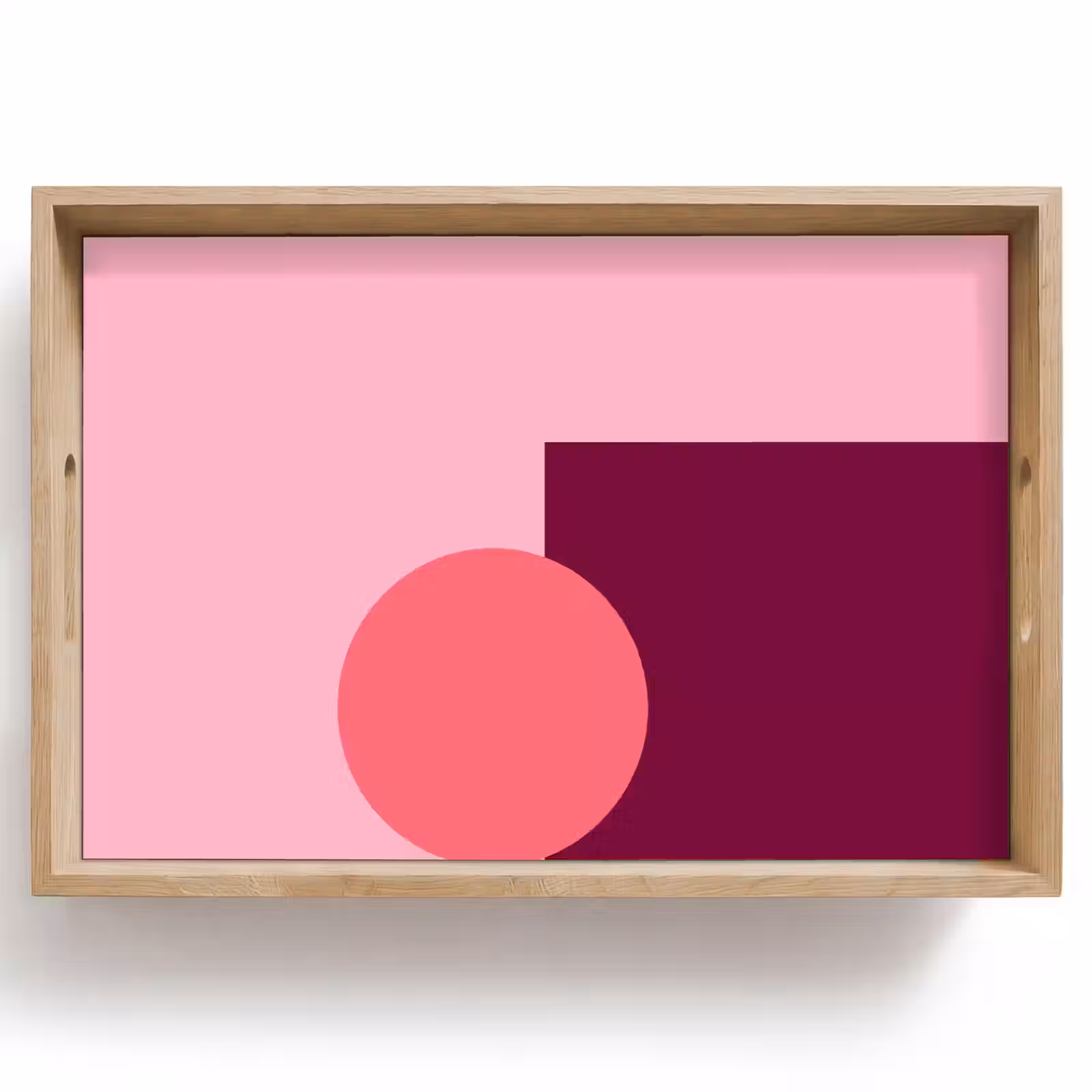 Tablett - Zusammenfassung – Formen – Rosa – Modern – Design — 1