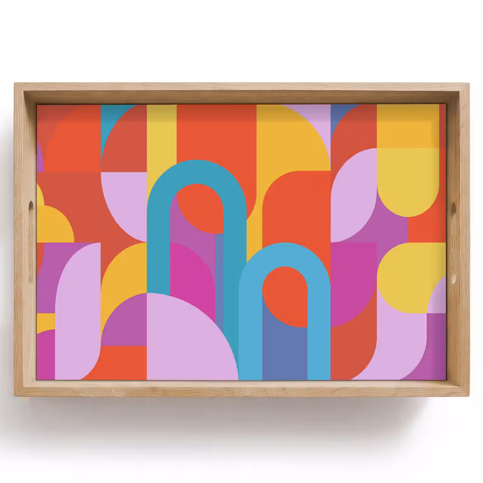 Tablett - Zusammenfassung – Geometrie – Farbenfroh – Modern – Kunst — 1