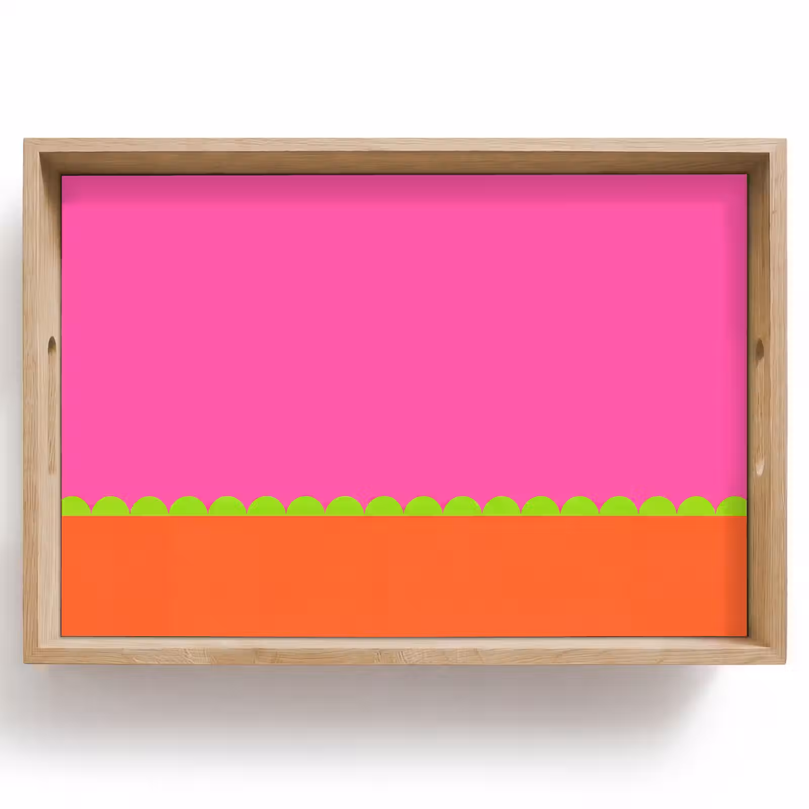 Tablett - Zusammenfassung – Geometrisch – Farbblöcke – Rosa – Orange — 1