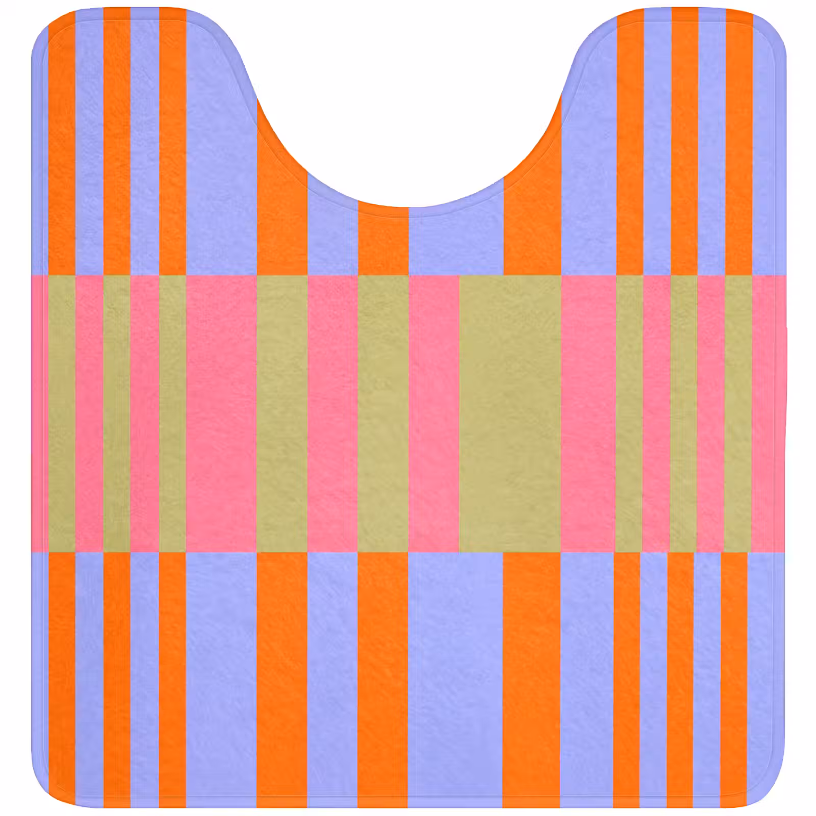 WC Vorleger - Zusammenfassung – Muster – Geometrisch – Farbenfroh – Modern — 1