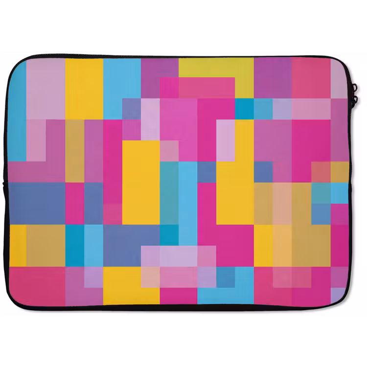 Laptop hülle - Abstrakt – Geometrisch – Kunst – Farbenfroh – Modern — 1
