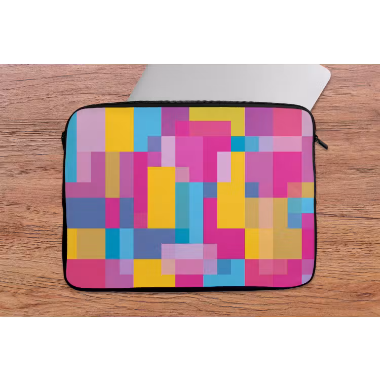 Laptop hülle - Abstrakt – Geometrisch – Kunst – Farbenfroh – Modern — 2