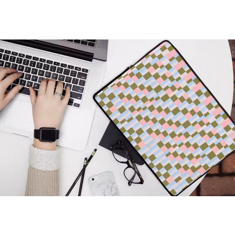 Laptop hülle - Muster – Geometrisch – Abstrakt – Farbenfroh – Modern — 3