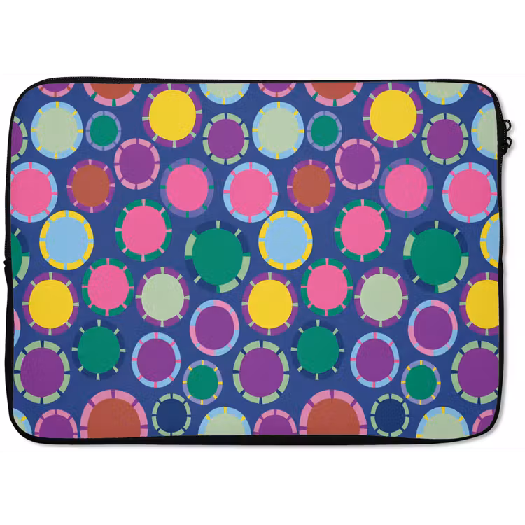 Laptop hülle - Muster – Kreise – Abstrakt – Bunt — 1