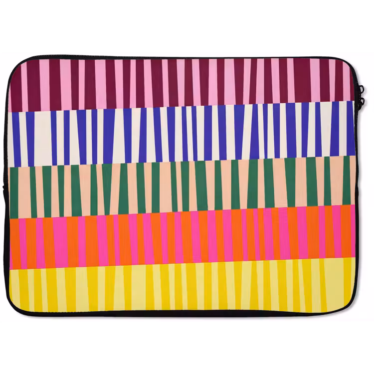 Laptop hülle - Muster – Streifen – Abstrakt – Modern – Farbenfroh — 1