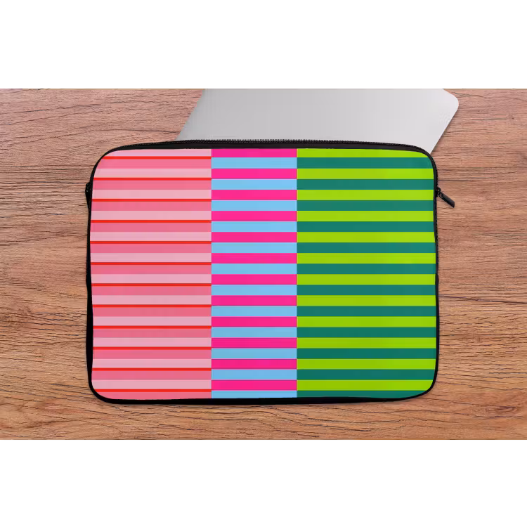 Laptop hülle - Muster – Streifen – Modern – Abstrakt – Bunt — 2