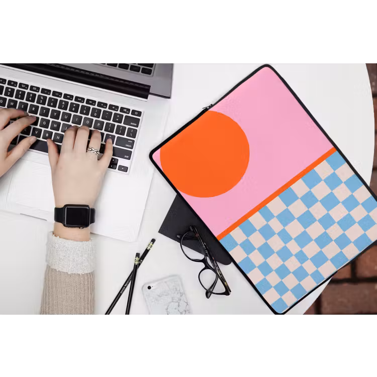 Laptop hülle - Zusammenfassung – Formen – Geometrisch – Modern – Farbenfroh — 3