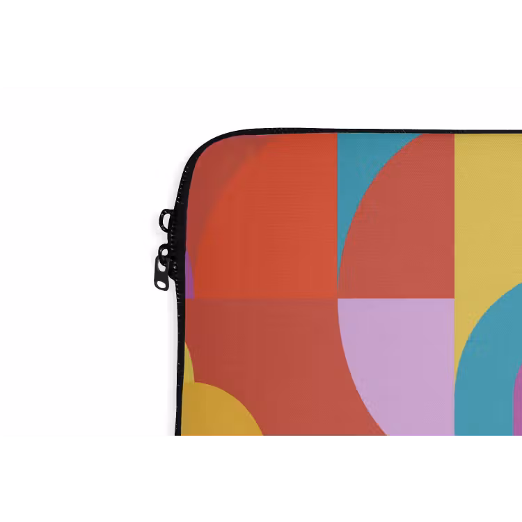 Laptop hülle - Zusammenfassung – Geometrie – Farbenfroh – Modern – Kunst — 5