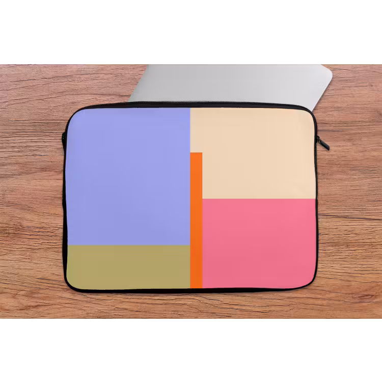 Laptop hülle - Zusammenfassung – Geometrie – Kunst – Modern – Farbenfroh — 2