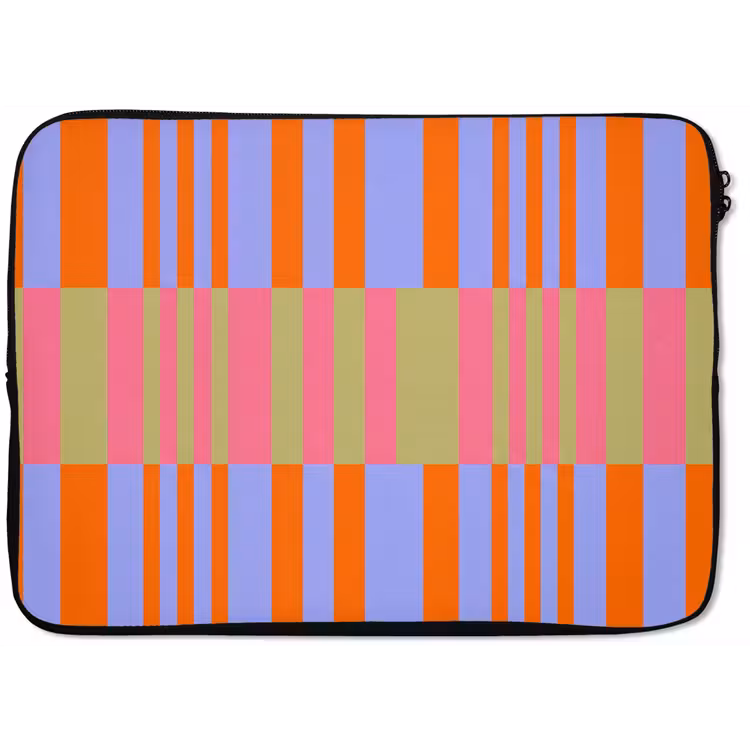 Laptop hülle - Zusammenfassung – Muster – Geometrisch – Farbenfroh – Modern — 1