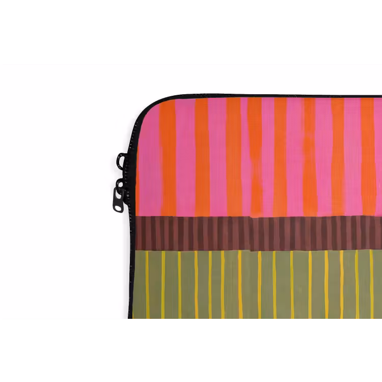 Laptop hülle - Zusammenfassung – Streifen – Modern – Farbenfroh – Kunst — 5