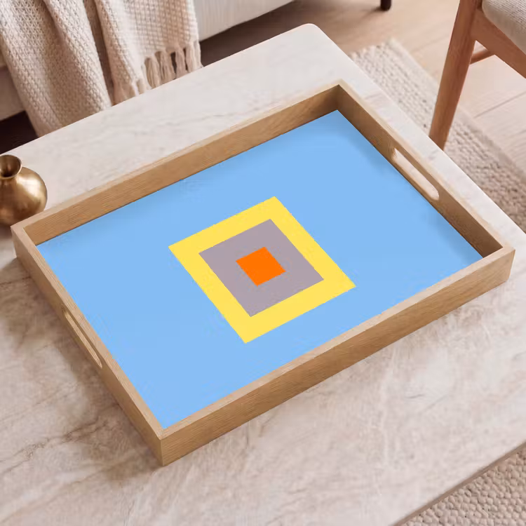 Tablett - Abstrakt – Geometrisch – Farbenfroh – Modern – Formen — 2