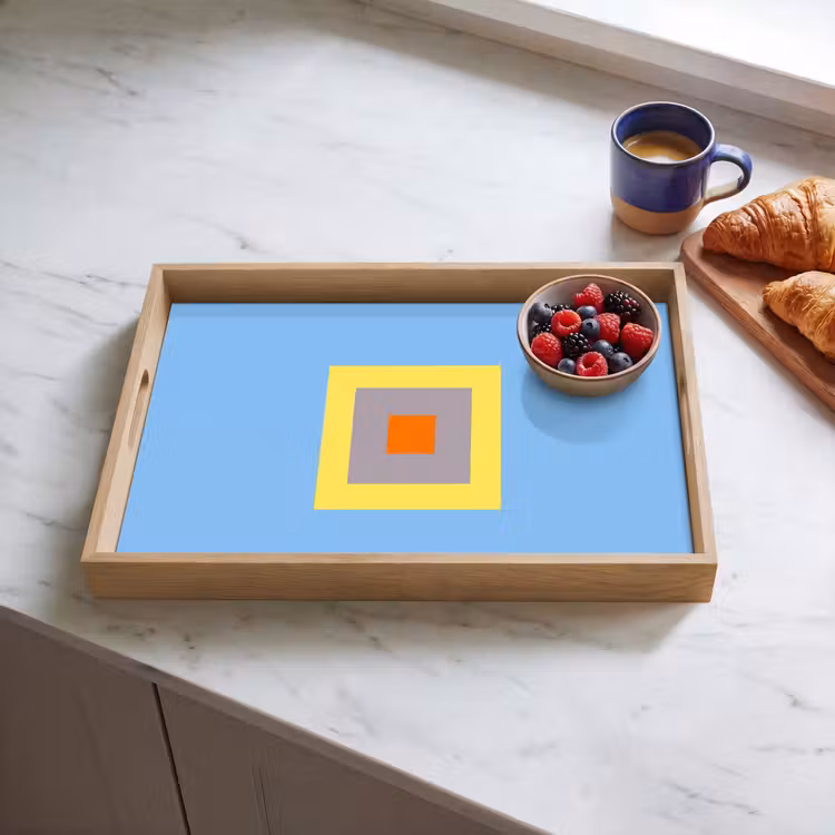 Tablett - Abstrakt – Geometrisch – Farbenfroh – Modern – Formen — 4