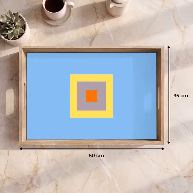 Tablett - Abstrakt – Geometrisch – Farbenfroh – Modern – Formen — 9