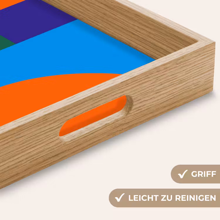 Tablett - Geometrisch – Abstrakt – Formen – Farbenfroh – Modern — 5