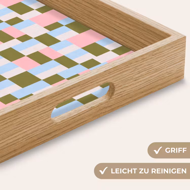 Tablett - Muster – Geometrisch – Abstrakt – Farbenfroh – Modern — 5