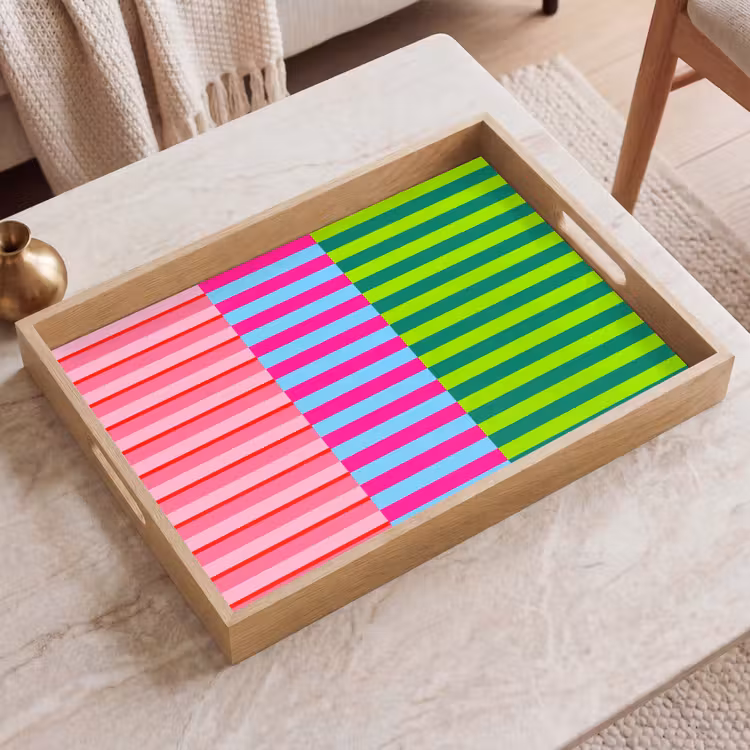 Tablett - Muster – Streifen – Modern – Abstrakt – Bunt — 2