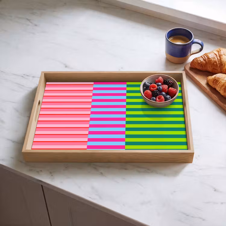 Tablett - Muster – Streifen – Modern – Abstrakt – Bunt — 4