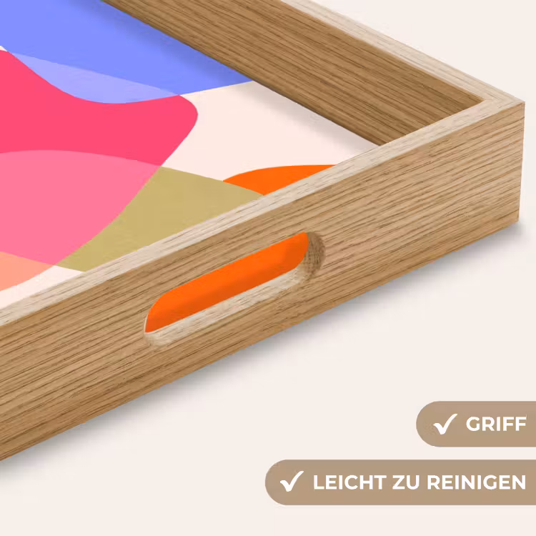 Tablett - Zusammenfassung – Formen – Modern – Farbenfroh — 5