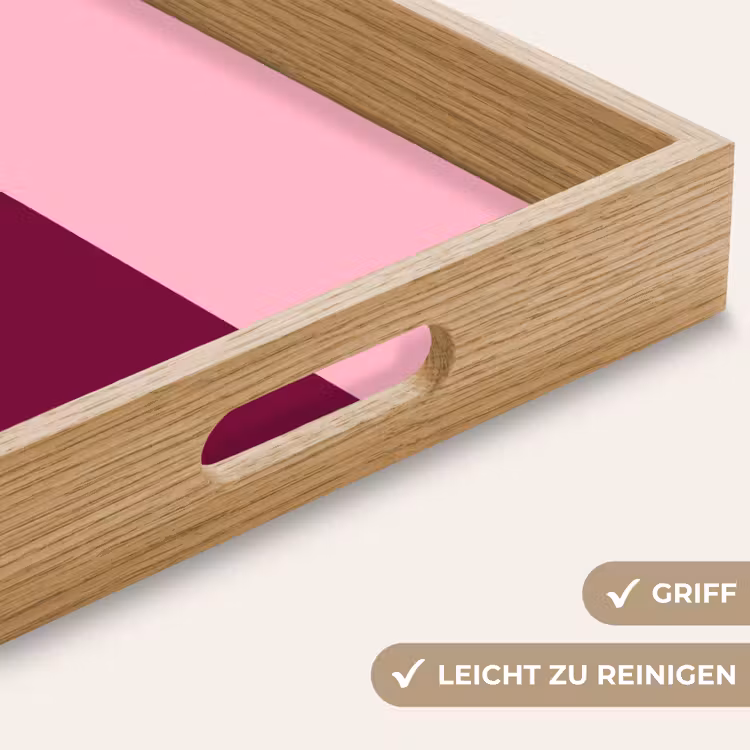 Tablett - Zusammenfassung – Formen – Rosa – Modern – Design — 5