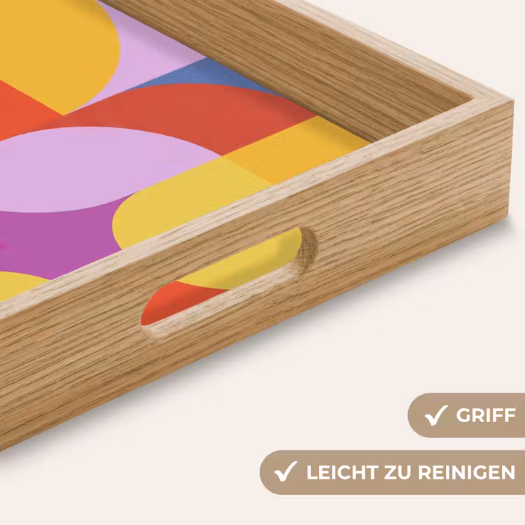 Tablett - Zusammenfassung – Geometrie – Farbenfroh – Modern – Kunst — 5