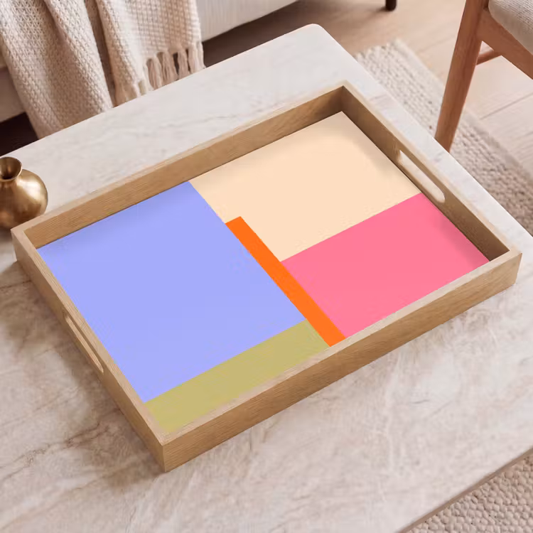 Tablett - Zusammenfassung – Geometrie – Kunst – Modern – Farbenfroh — 2