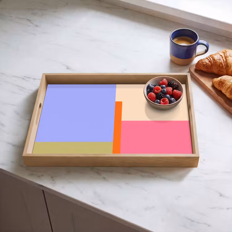 Tablett - Zusammenfassung – Geometrie – Kunst – Modern – Farbenfroh — 4