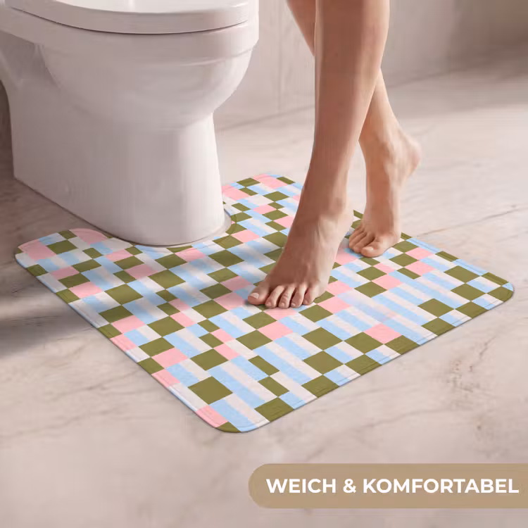 WC Vorleger - Muster – Geometrisch – Abstrakt – Farbenfroh – Modern — 5
