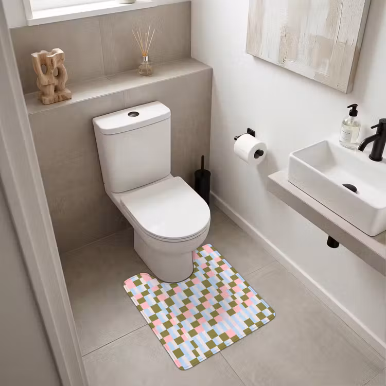 WC Vorleger - Muster – Geometrisch – Abstrakt – Farbenfroh – Modern — 6