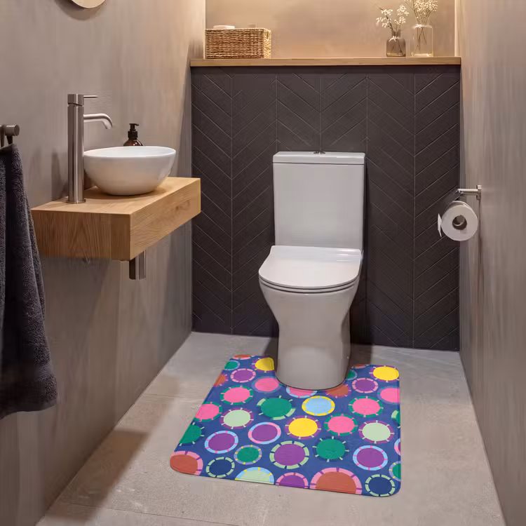 WC Vorleger - Muster – Kreise – Abstrakt – Bunt — 2