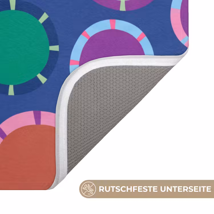 WC Vorleger - Muster – Kreise – Abstrakt – Bunt — 3